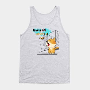 adopt a cat Tank Top